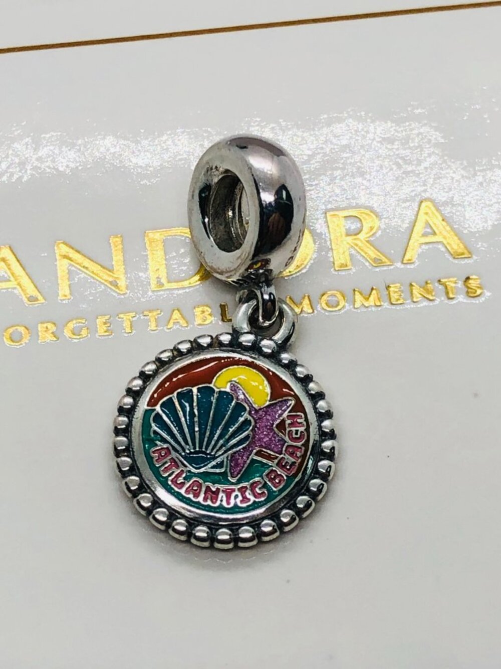 Pandora Atlantic Beach Exclusive Dangle charm S925 Silver with box